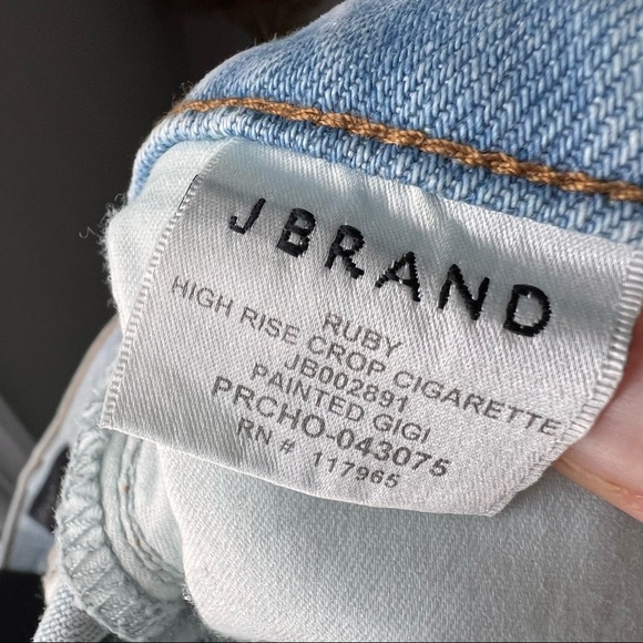 J Brand high rise crop cigarette jeans size 26 - Picture 7 of 12